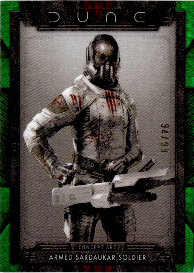 2024 Topps Chrome Dune #AOD-16 Sardaukar Atriedes Green Prism /99