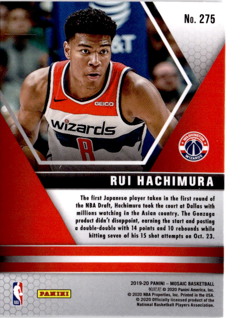 2019-20 Panini Mosaic #275 Rui Hachimura