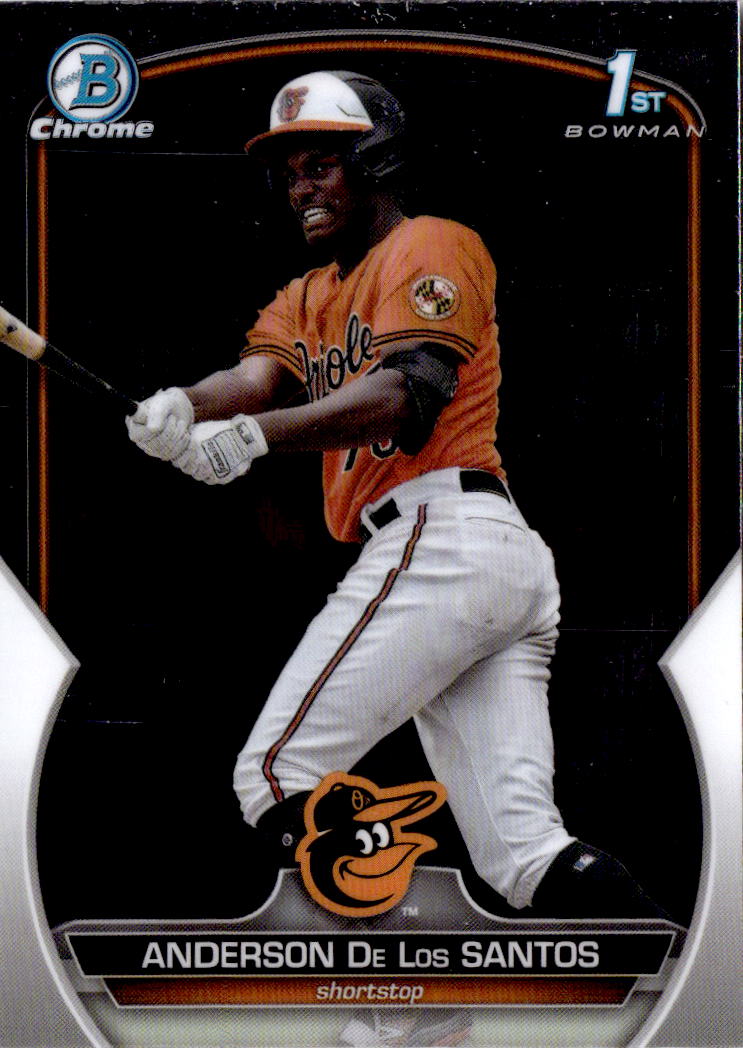 2023 Bowman Chrome #BCP-207 Anderson De Los Santos Prospects