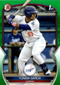2023 Bowman #BP-142 Yunior Garcia Prospects Green #/99