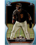 2023 Bowman Draft #BDC-47 Luke Shliger Chrome Sky Blue Refractor