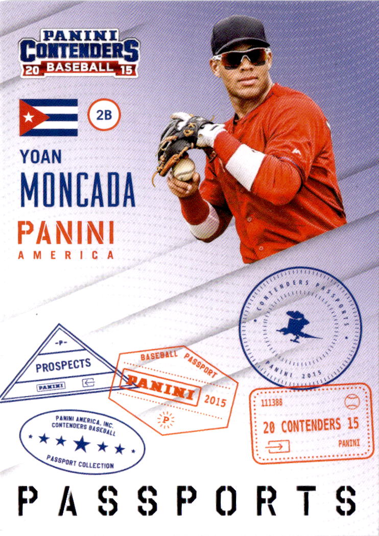 2015 Panini Contenders #1 Yoan Moncada Passports