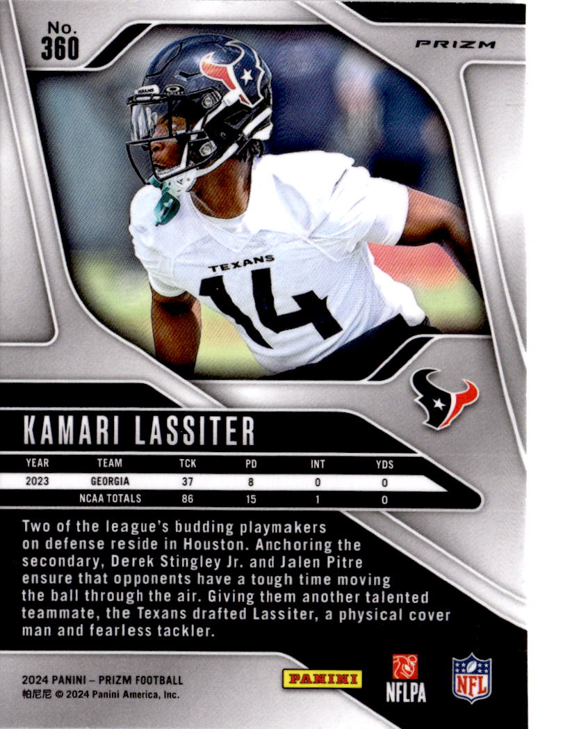 2024 Panini Prizm #360 Kamari Lassiter Silver