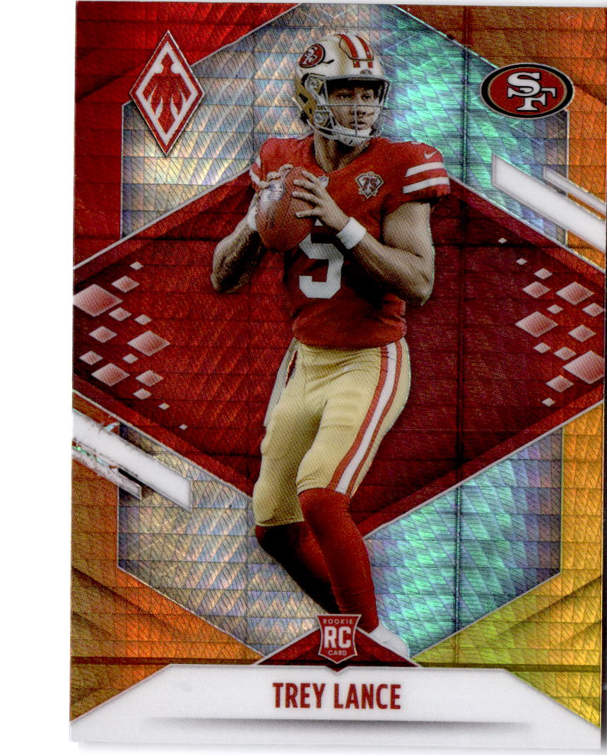 2021 Panini Phoenix #103 Trey Lance Fire Burst