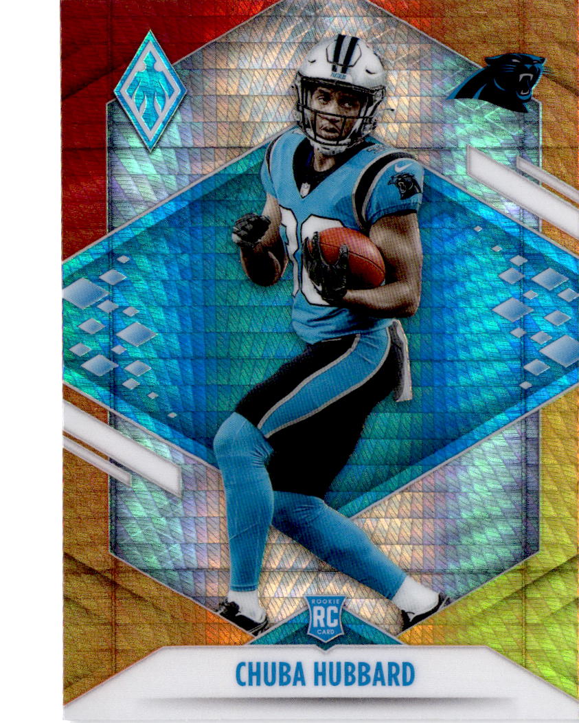 2021 Panini Phoenix #134 Chuba Hubbard Fire Burst