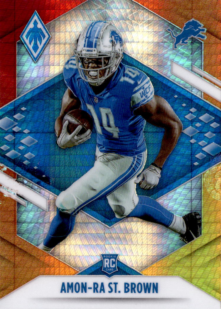 2021 Panini Phoenix #131 Amon-Ra St. Brown Fire Burst