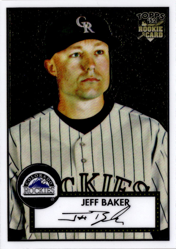 2007 Topps Rookie 1952 Edition #TCRC19 Jeff Baker Chrome #/1952