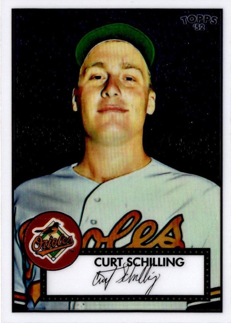 2007 Topps Rookie 1952 Edition Curt Schilling Debut Flashbacks Chrome #/1952