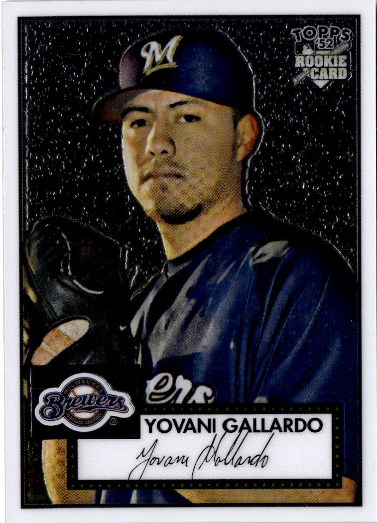 2007 Topps Rookie 1952 Edition #TCRC91 Yovani Gallardo Chrome #/1952