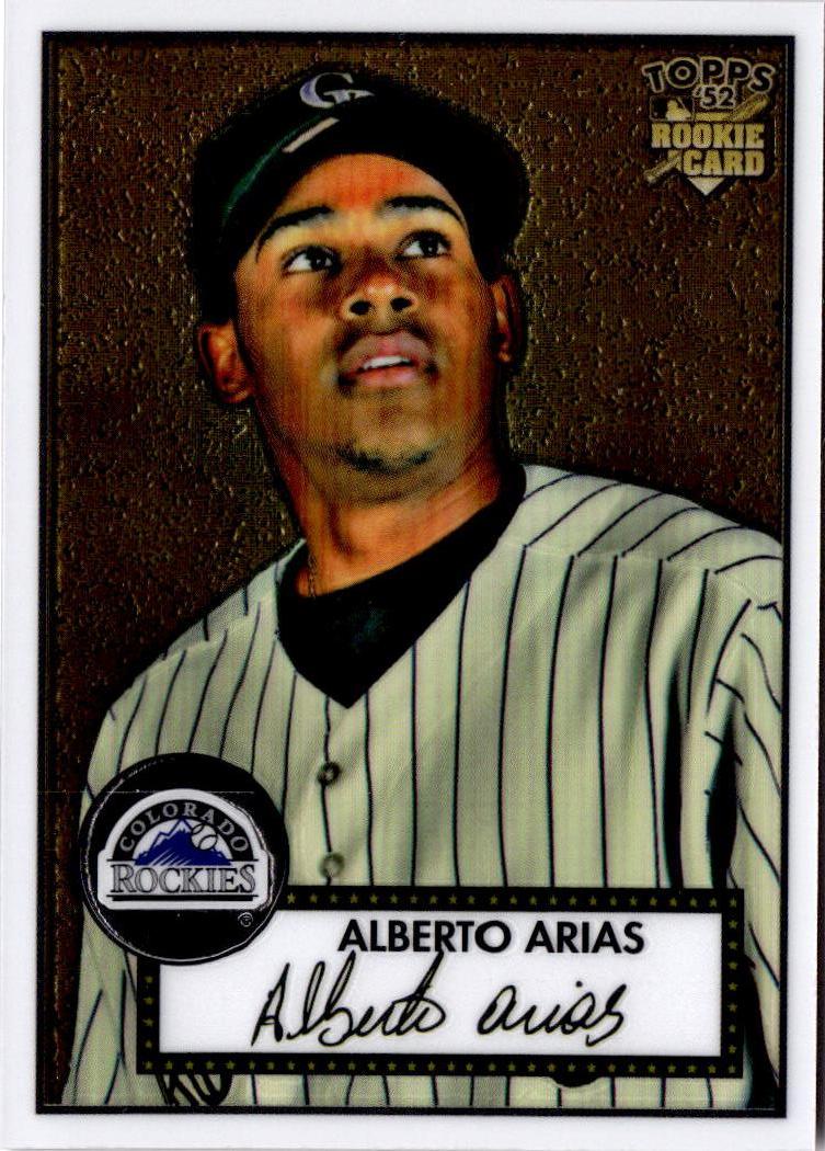 2007 Topps Rookie 1952 Edition #TCRC87 Alberto Arias Chrome #/1952