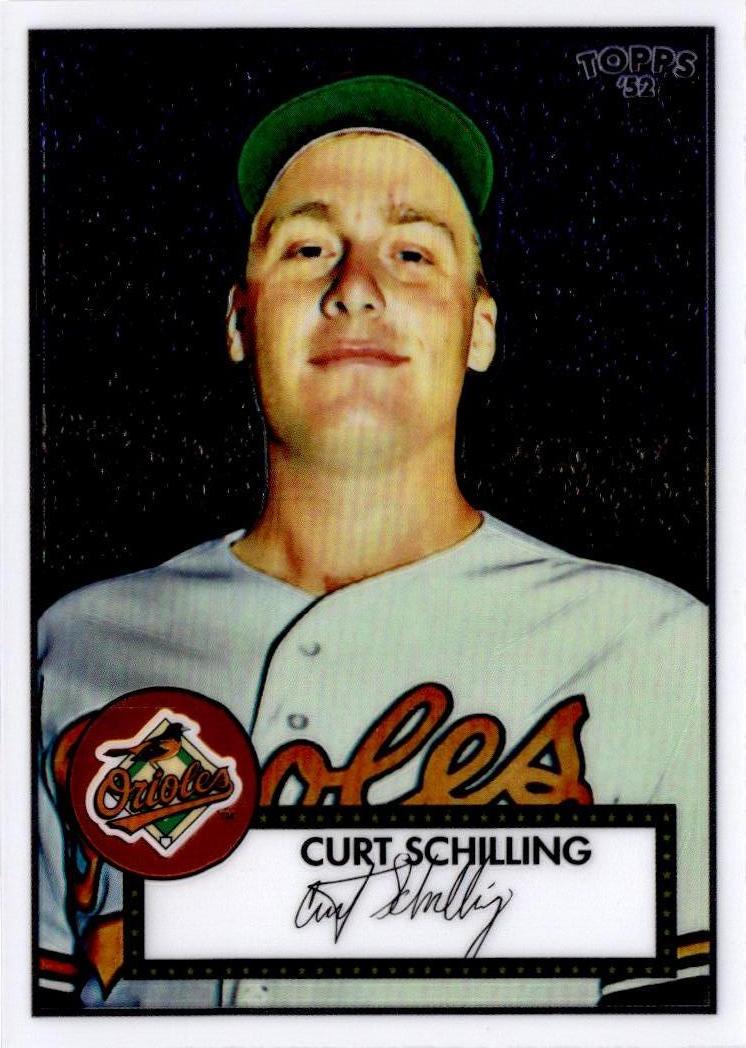 2007 Topps Rookie 1952 Edition Curt Schilling Debut Flashbacks Chrome #/1952
