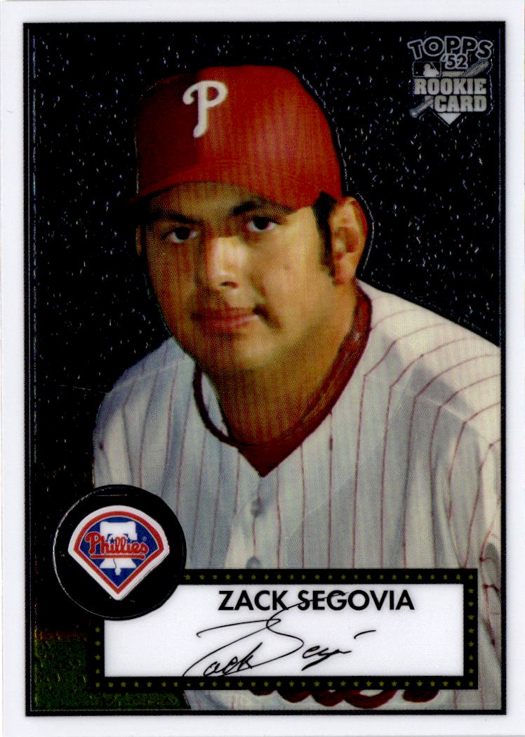 2007 Topps Rookie 1952 Edition #TCRC78 Zack Segovia Chrome #/1952