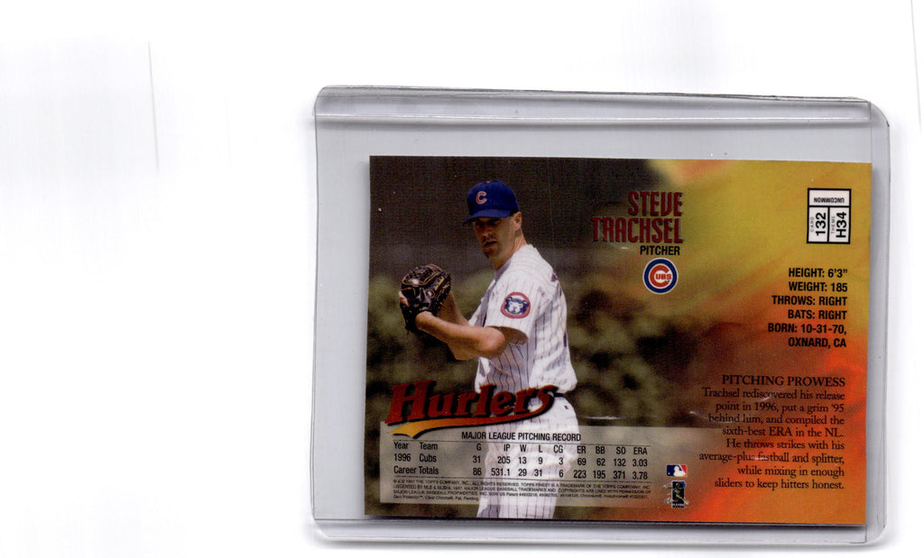 1997 Finest #132 Steve Trachsel uncommon silver
