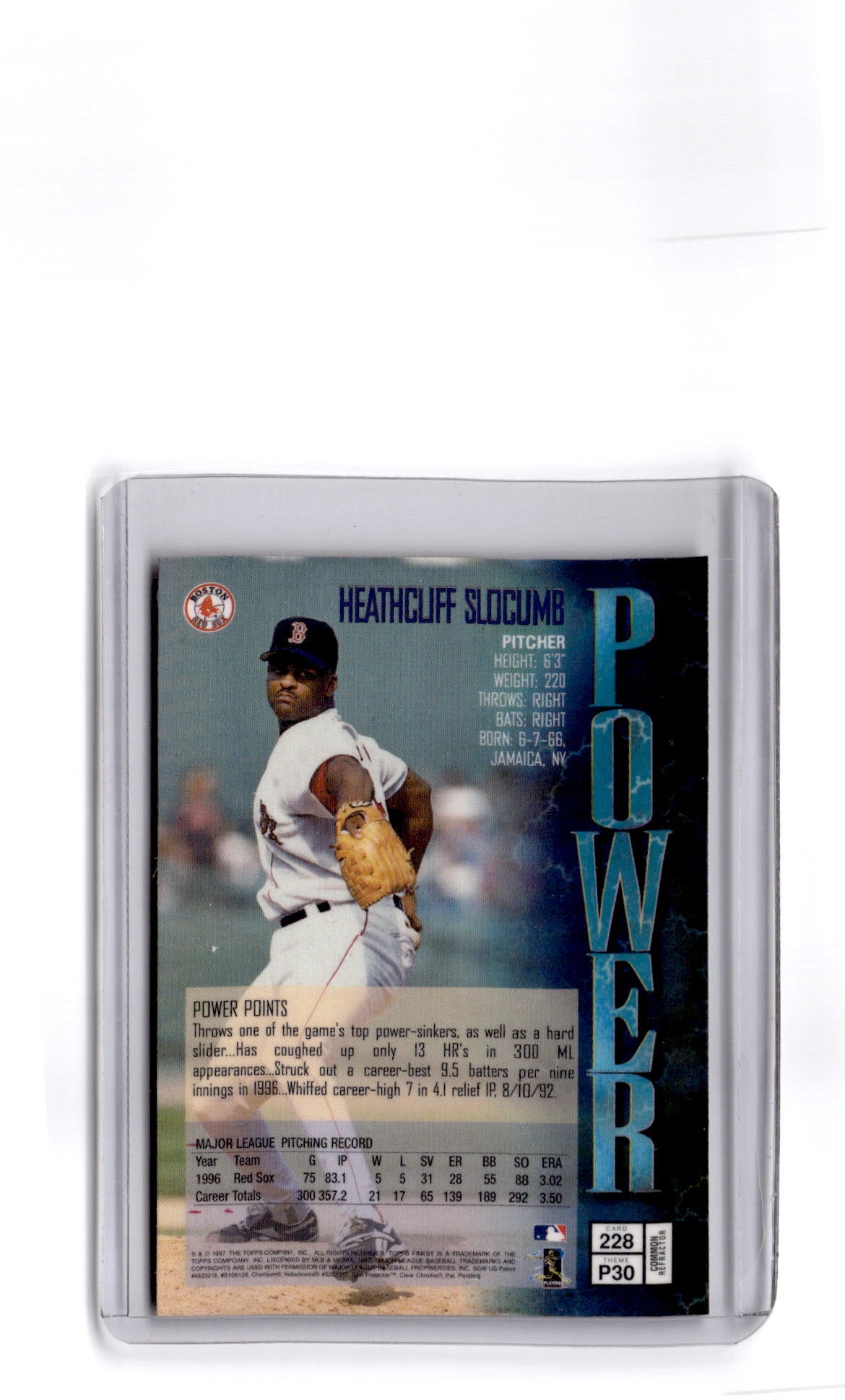 1997 Finest #228 Heathcliff Slocumb Refractors