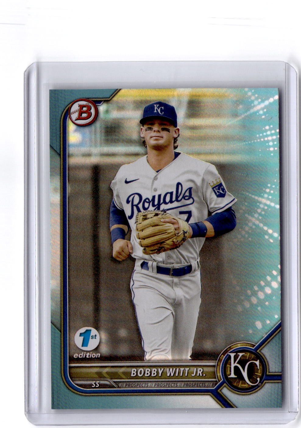 2022 Bowman 1st Edition #BPPF-146 Bobby Witt Jr. Sky Blue Foil