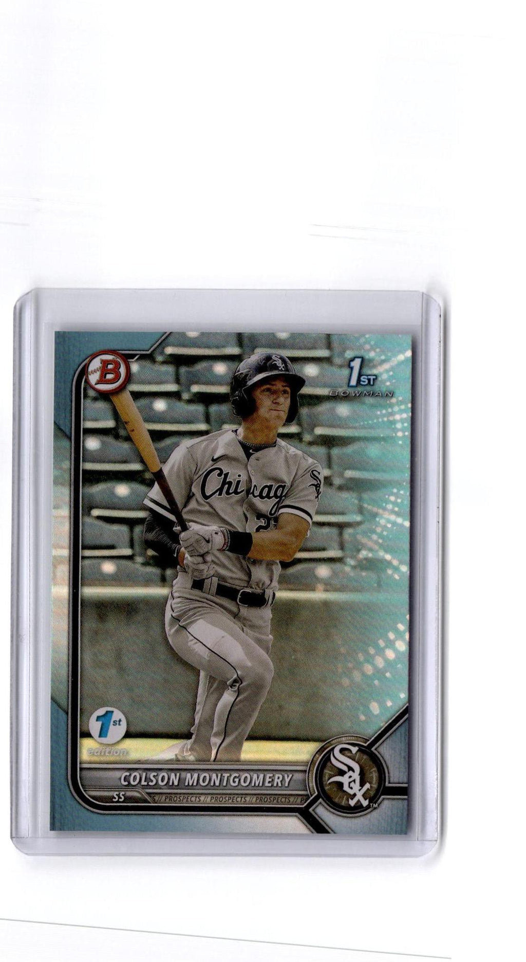2022 Bowman 1st Edition #BPPF-71 Colson Montgomery Sky Blue Foil