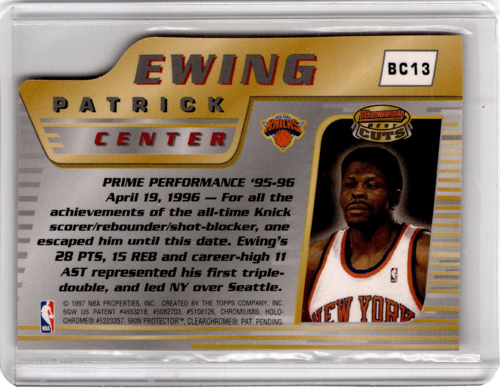 1996-97 Bowman's Best #BC13 Patrick Ewing Cuts