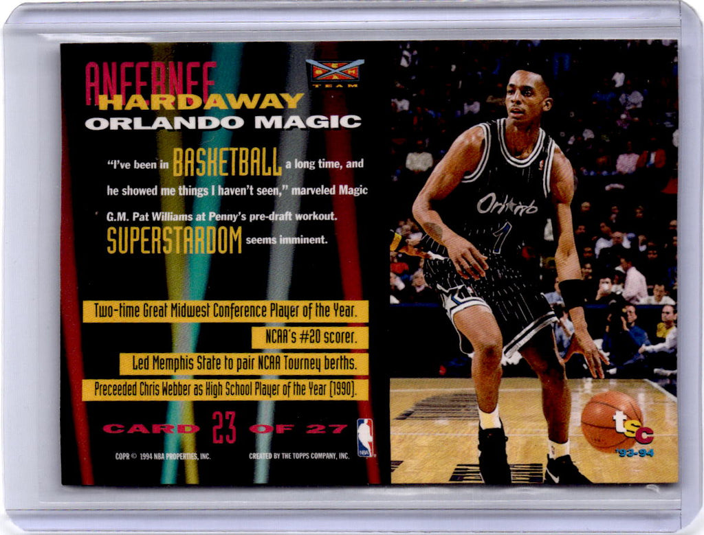 1993-94 Stadium Club #23 Anfernee Hardaway Beam Team