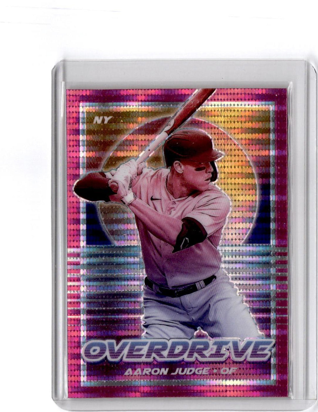 2021 Panini Chronicles #18 Aaron Judge Overdrive Pink Pulsar