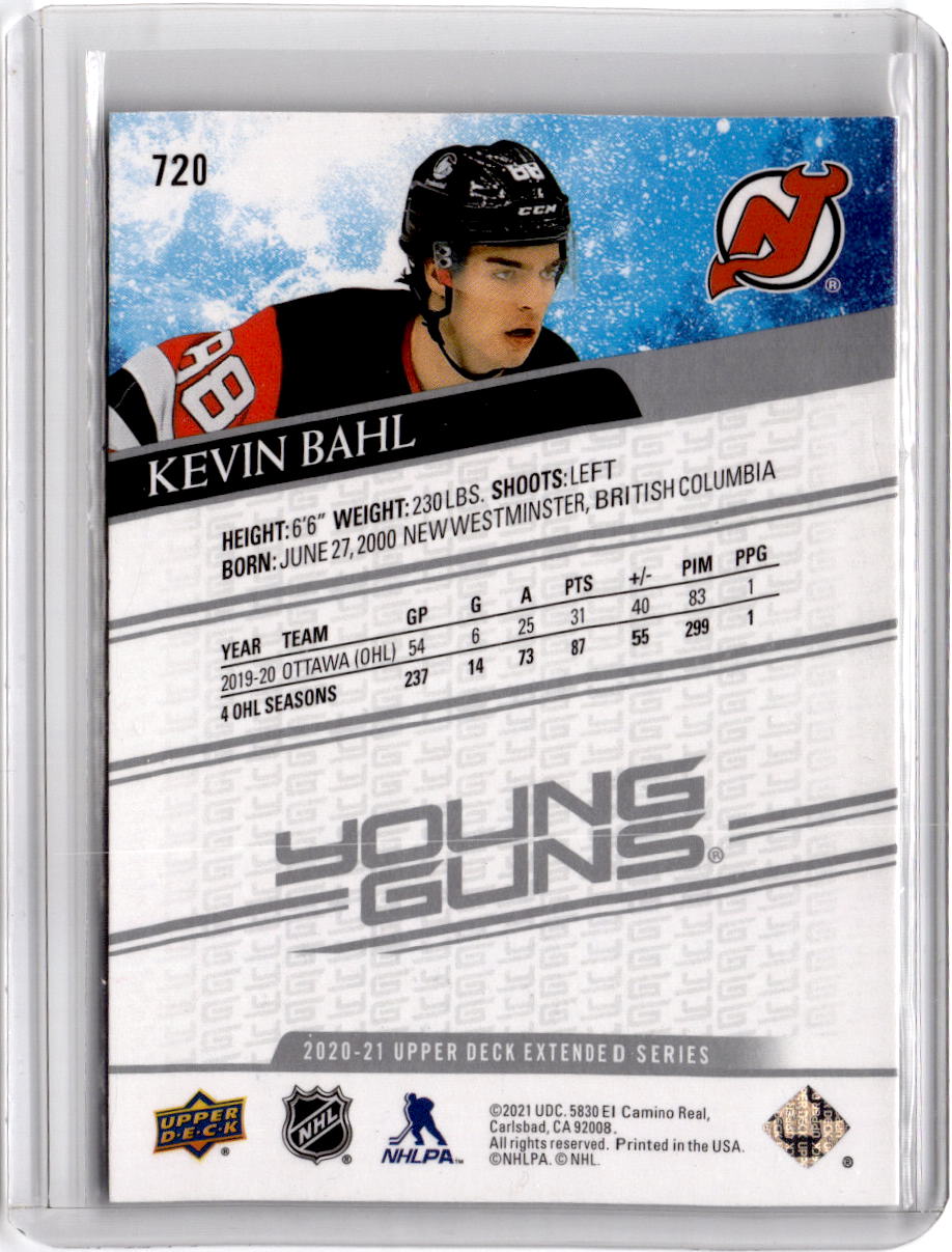 2020-21 Upper Deck #720 Kevin Bahl French