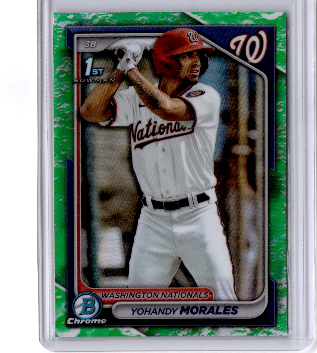 2024 Bowman #BCP-52 Yohandy Morales Chrome Prospects Lunar Glow Refractors