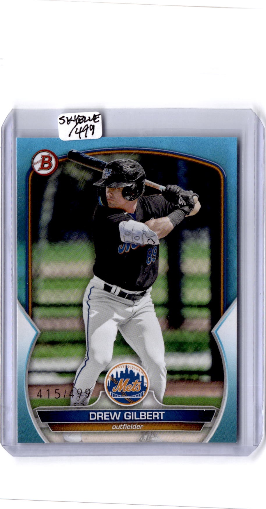 2023 Bowman Draft #BD-41 Drew Gilbert Sky Blue #/499