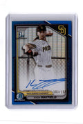 2024 Bowman #BMA-KM Kash Mayfield Chrome Autographs Blue Refractor/150