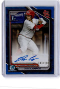 2024 Bowman Draft Ryan Campos Chrome  Autographs Blue Wave Refractor /150