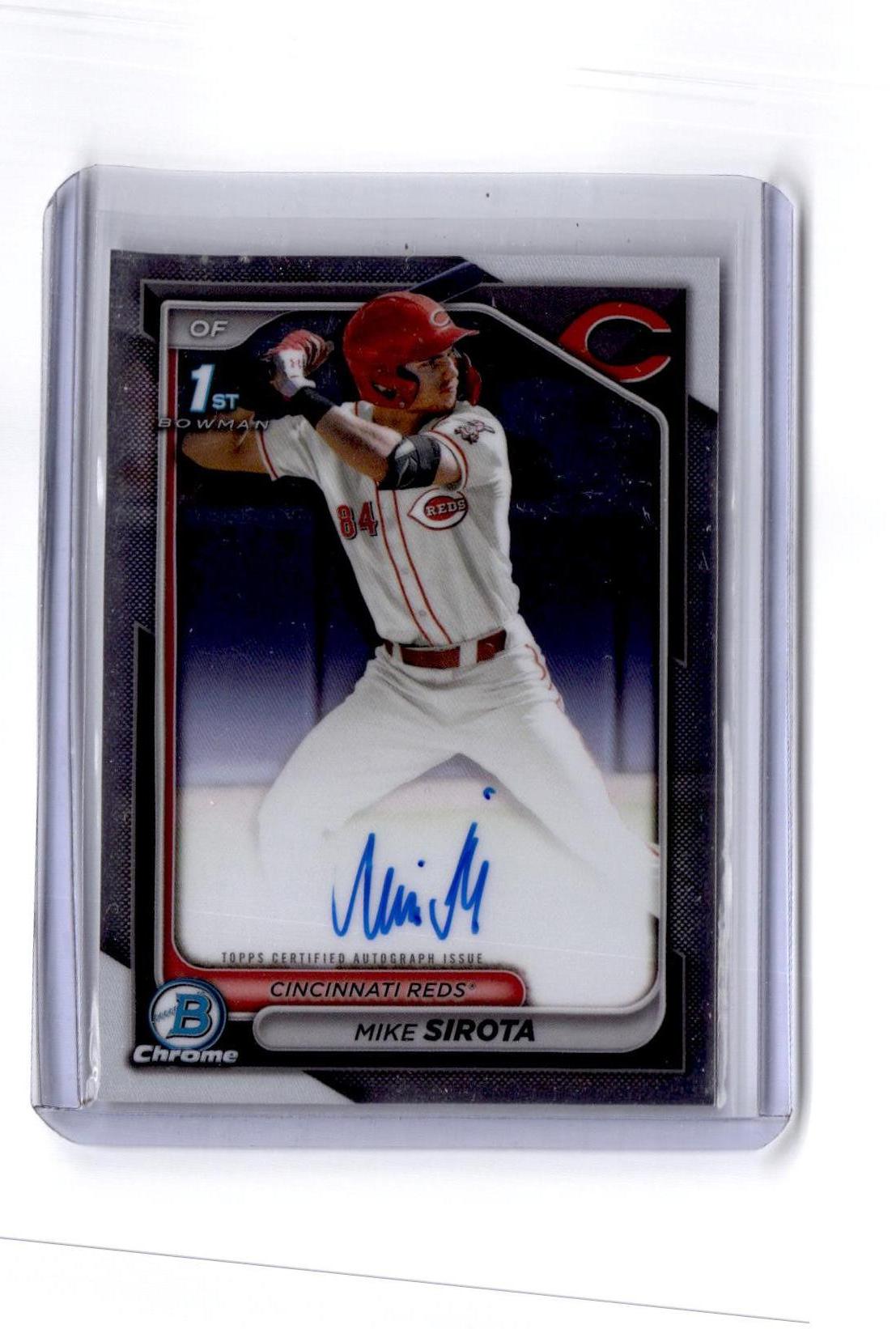2024 Bowman Draft #CPA-MS Mike Sirota Chrome Prospect Autographs