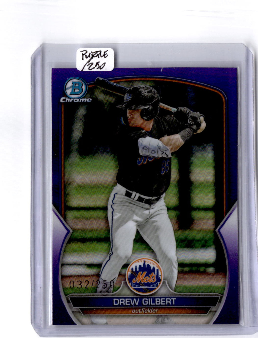 2023 Bowman Draft #BDC-41 Drew Gilbert Chrome Purple Refractor #/250