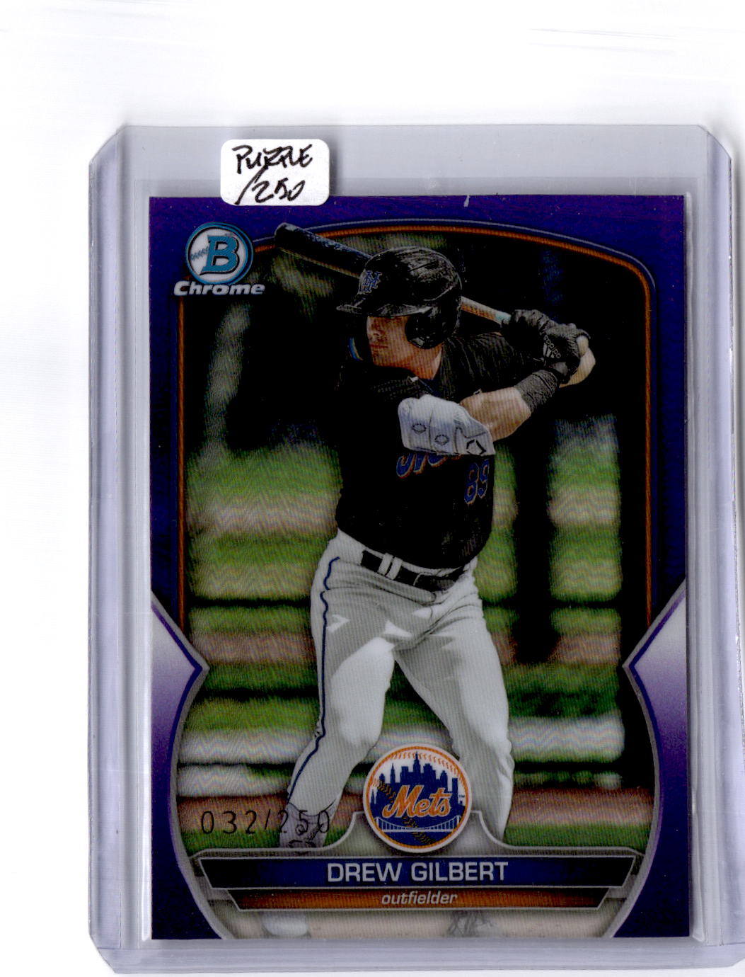 2023 Bowman Draft #BDC-41 Drew Gilbert Chrome Purple Refractor #/250