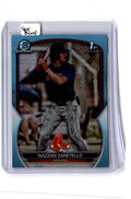 2023 Bowman Draft #BDC-3 Nazzan Zanetello Chrome Sky Blue Refractor