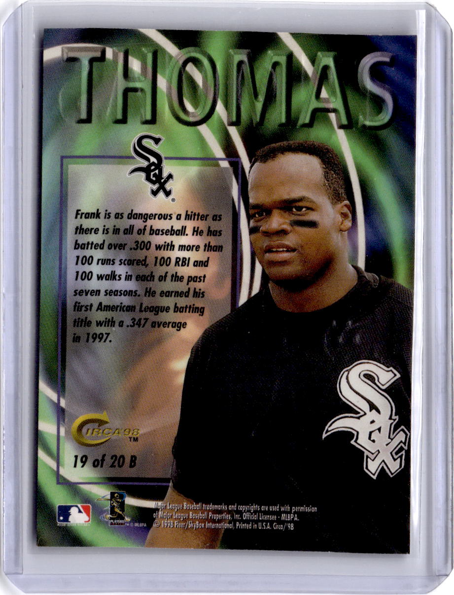 1998 Circa Thunder #19B Frank Thomas Boss