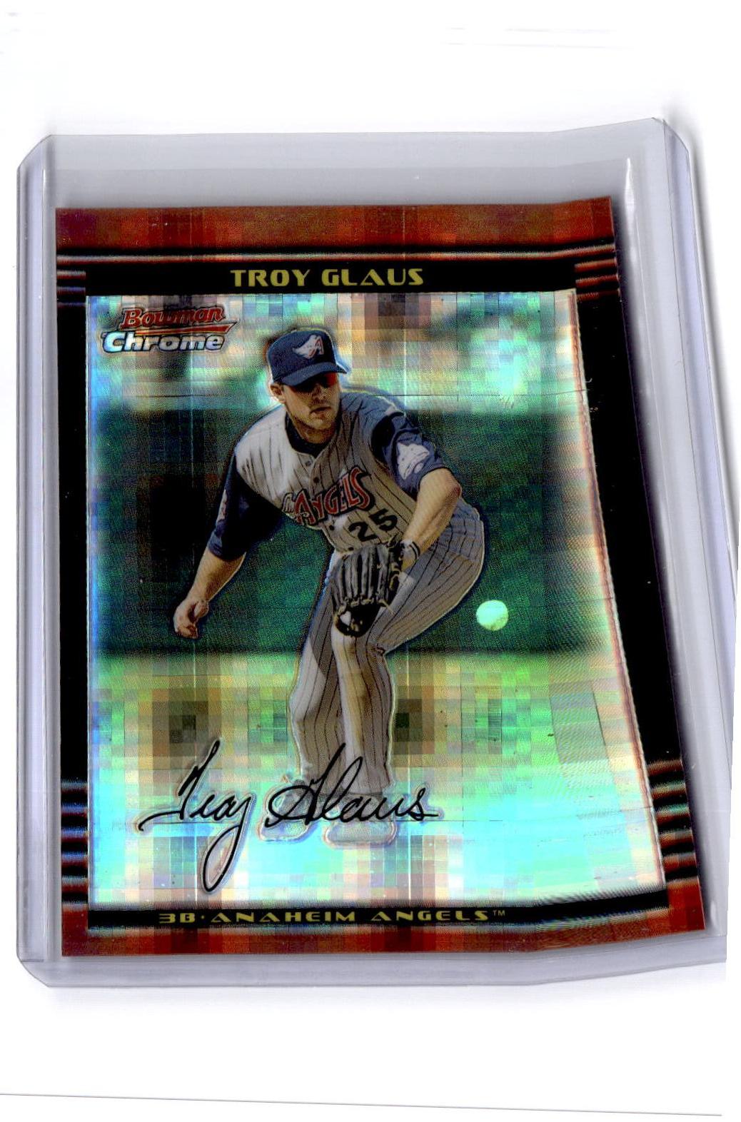 2002 Bowman Chrome #58 Troy Glaus X-Fractors #/250