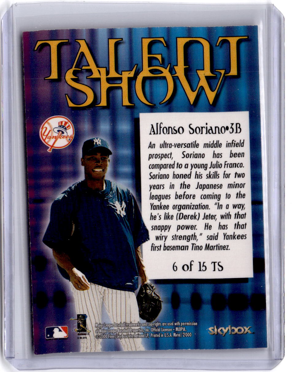 2000 Metal #6 TS Alfonso Soriano Talent Show