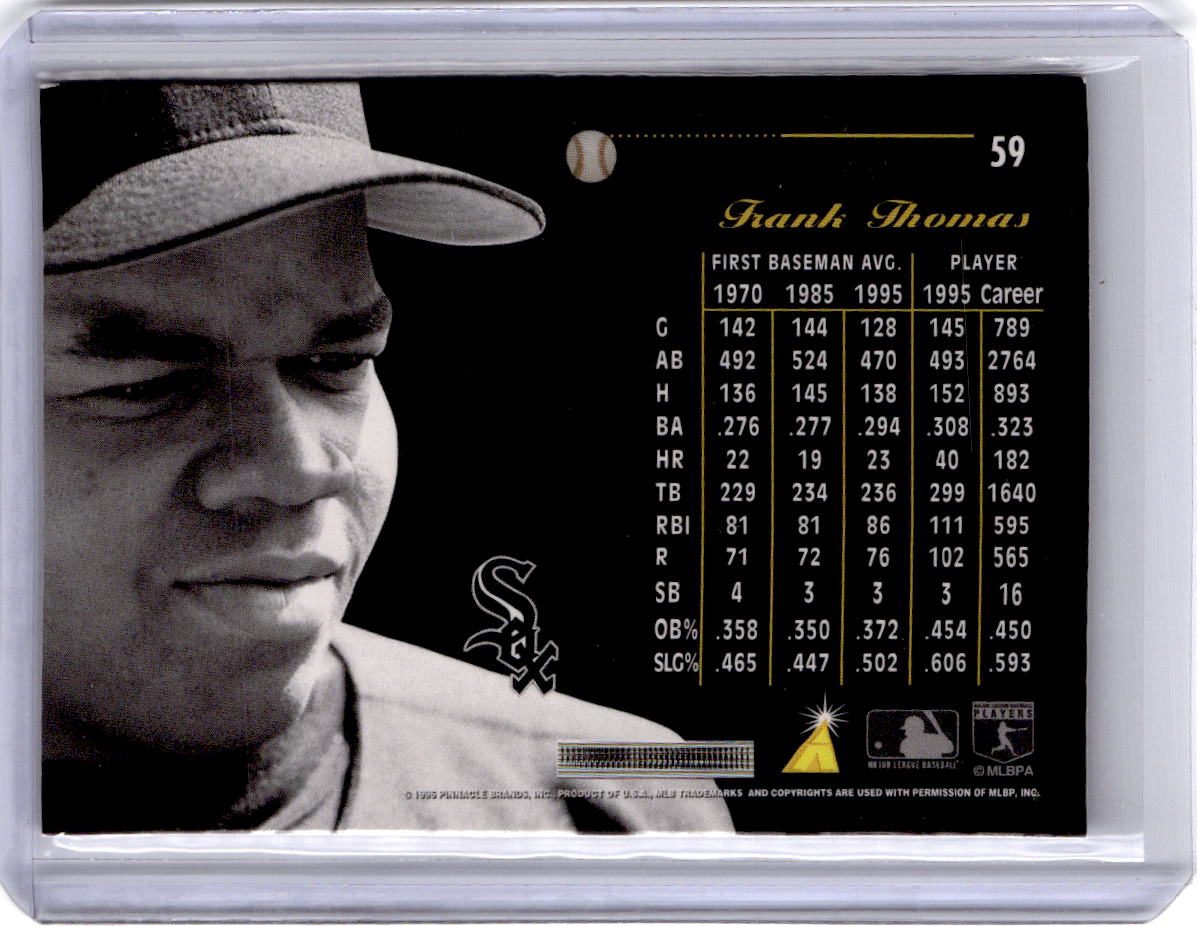 1996 Pinnacle Aficionado #59 Frank Thomas