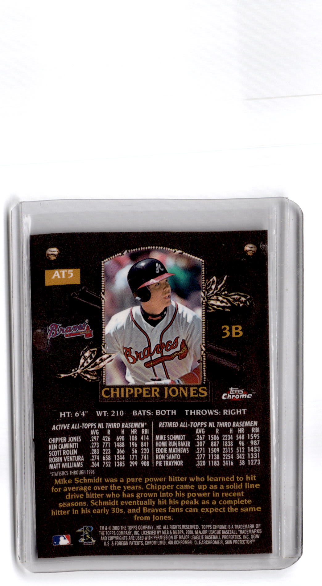 2000 Topps Chrome #AT5 Chipper Jones All-Topps