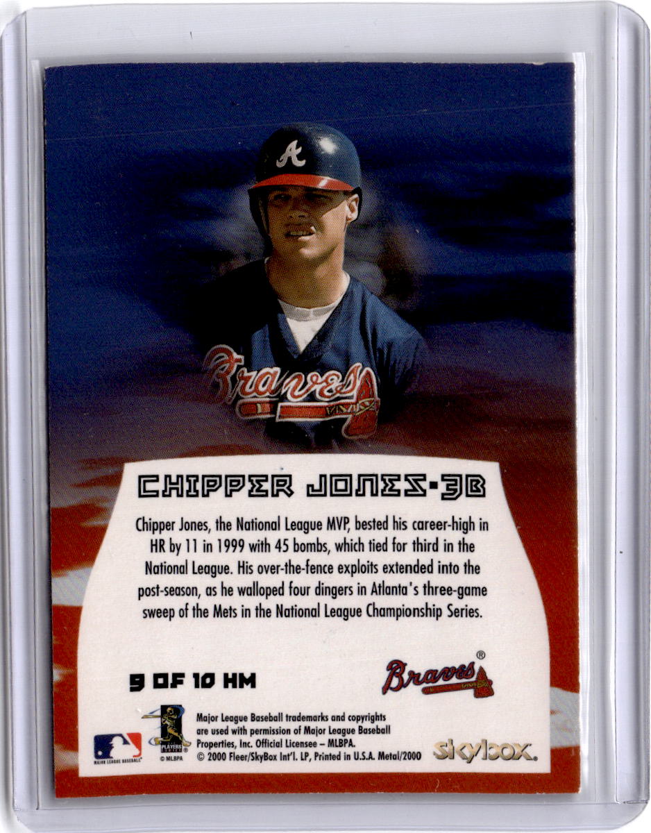 2000 Metal #9 HM Chipper Jones Heavy Metal