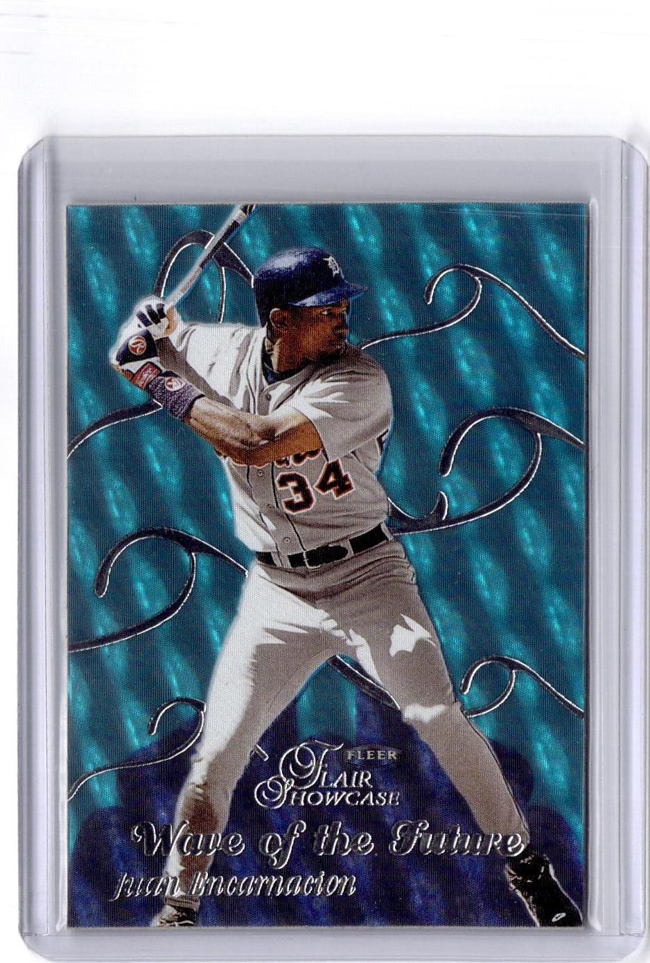 1999 Flair Showcase #4 WF Juan Encarnacion Wave of the Future #/1000