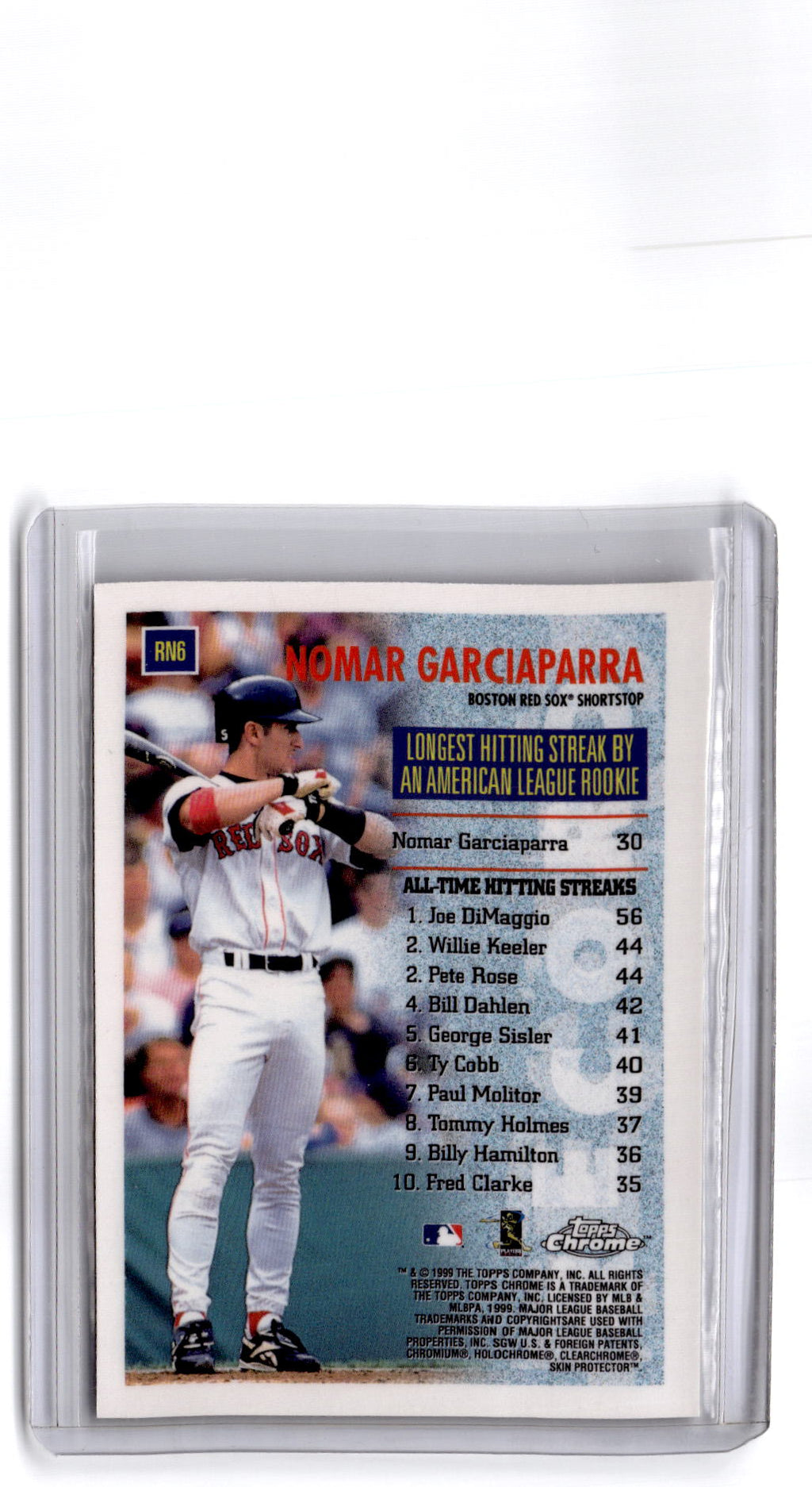 1999 Topps Chrome #RN6 Nomar Garciaparra Record Numbers