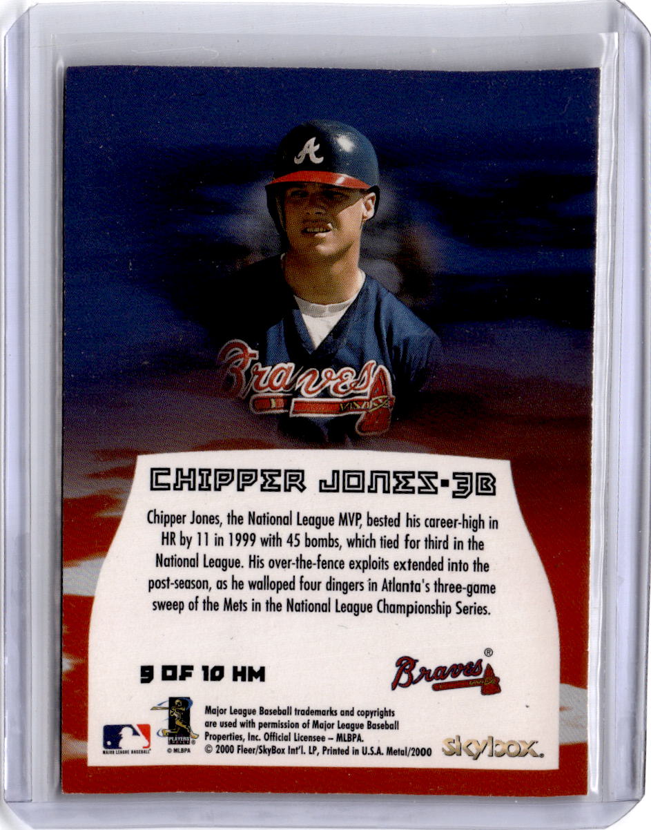 2000 Metal #9 HM Chipper Jones Heavy Metal