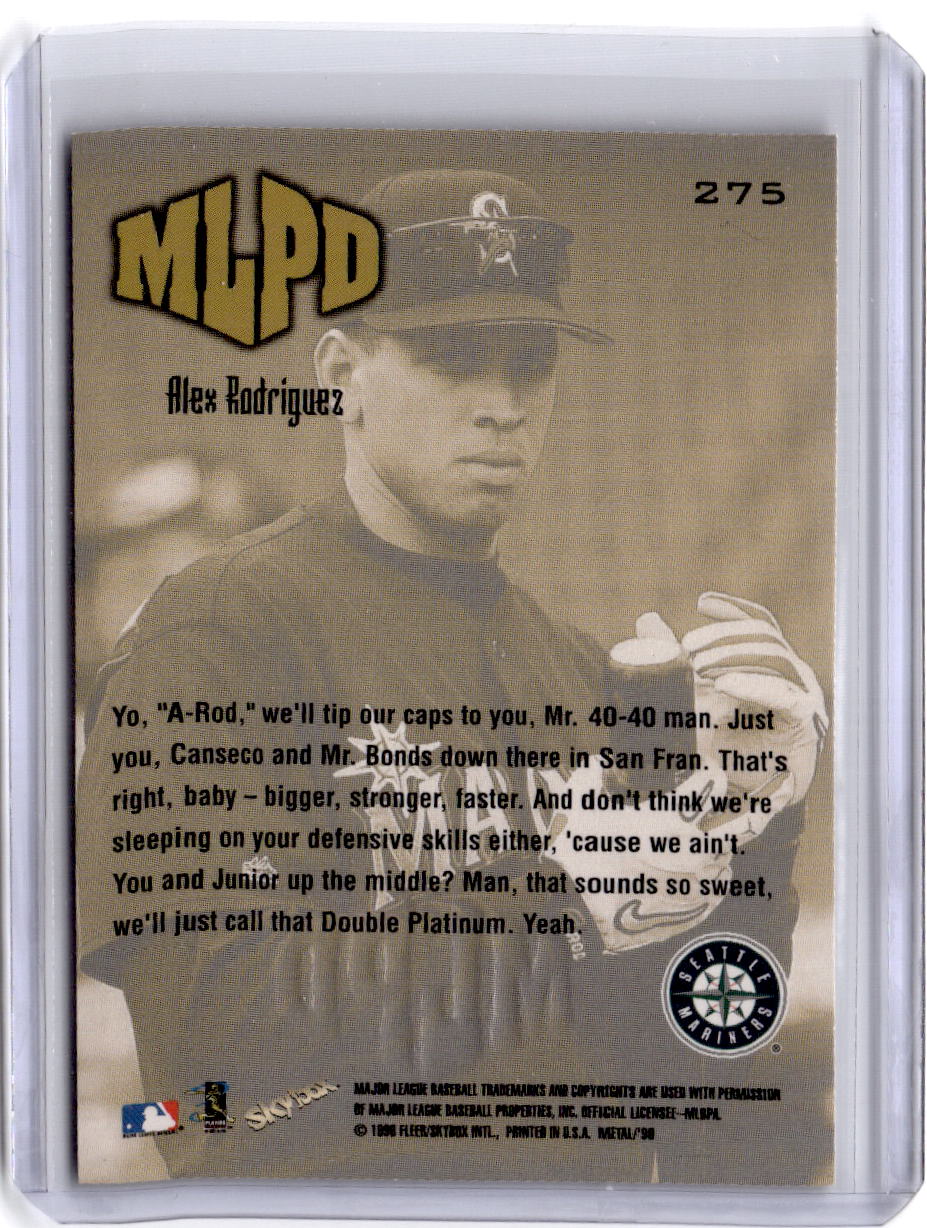 1999 Metal Universe #275 Alex Rodriguez