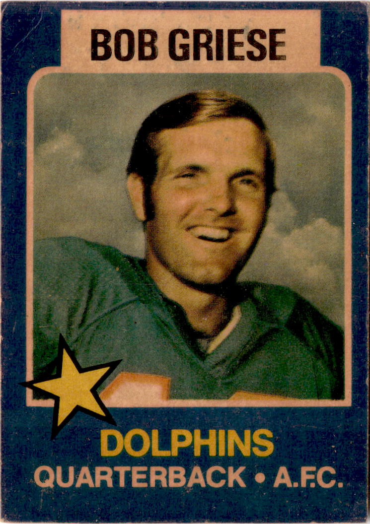 1975 Town Talk Bread #13 Bob Griese