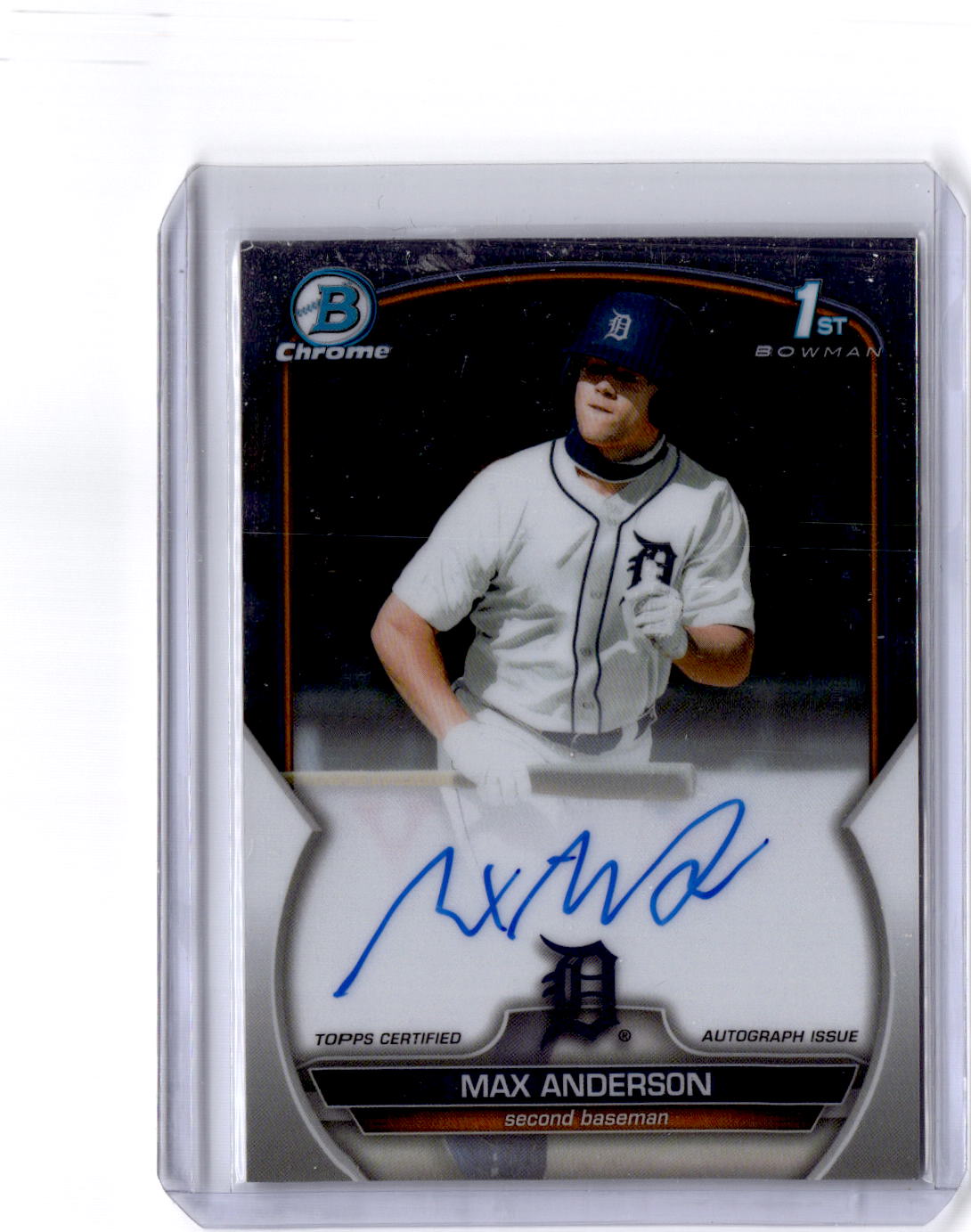 2023 Bowman Draft #CDA-MA Max Anderson Chrome Prospect Autographs