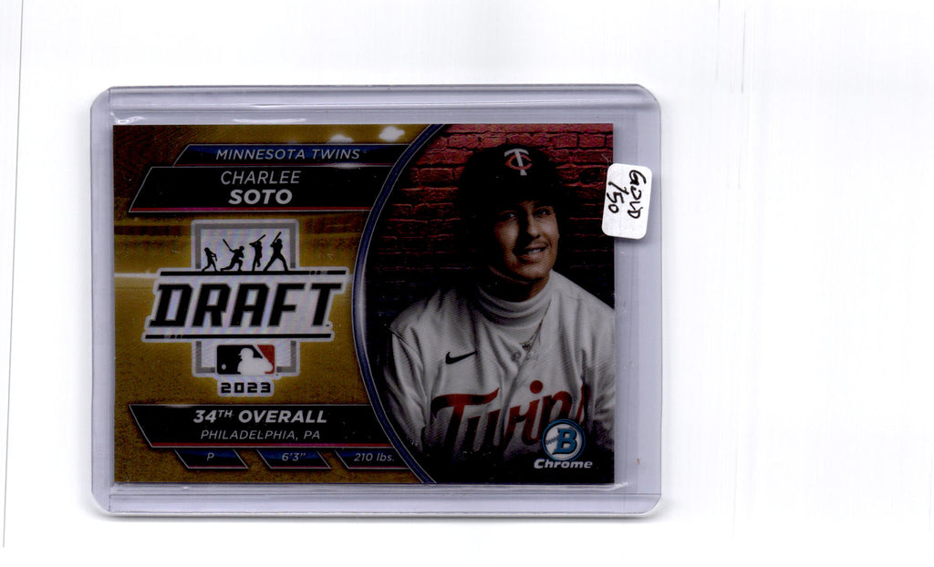 2023 Bowman Draft #BDN-4 Charlee Soto Bowman Draft Night Gold Refractor #/50