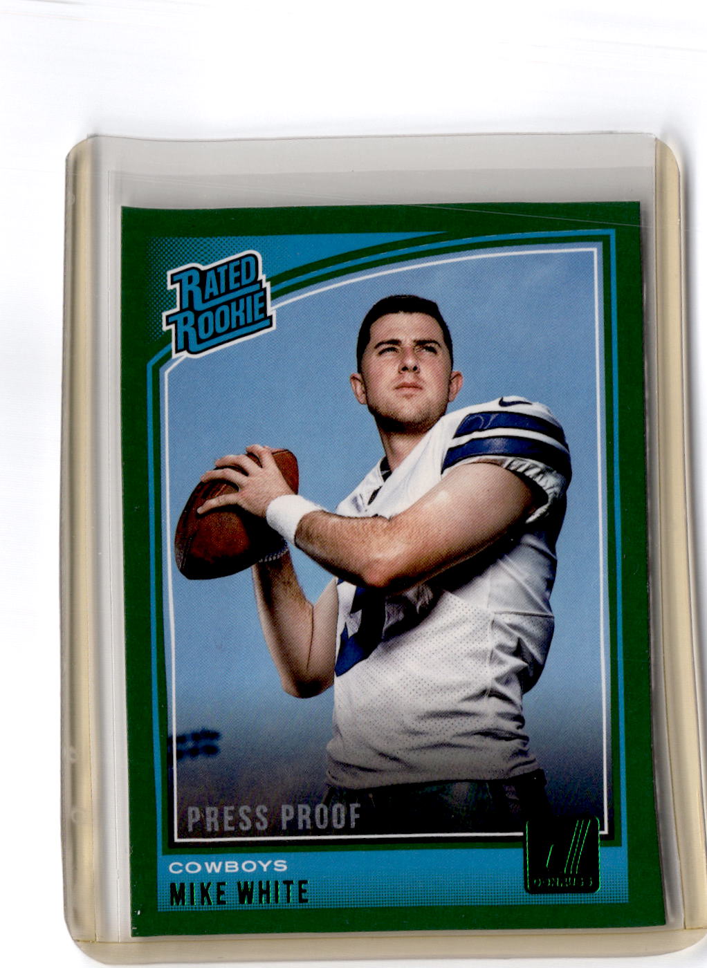 2018 Donruss #335 Mike White Press Proof Green