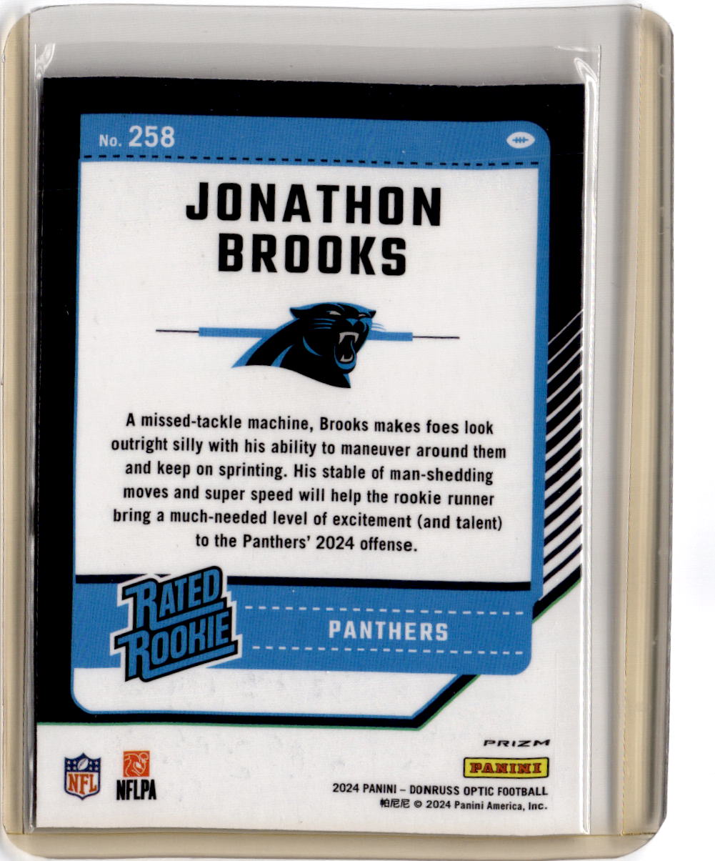 2024 Donruss Optic #258 Jonathon Brooks Holo