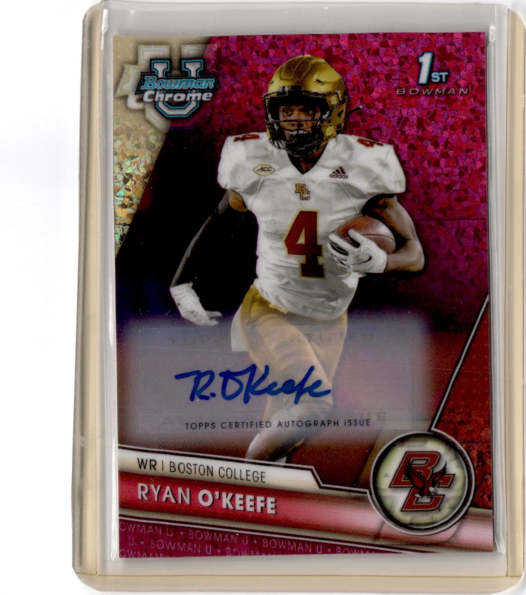 2023 Bowman U Chrome Ryan O'Keefe Auto Fuschia Mini-Diamond Refractor #/150
