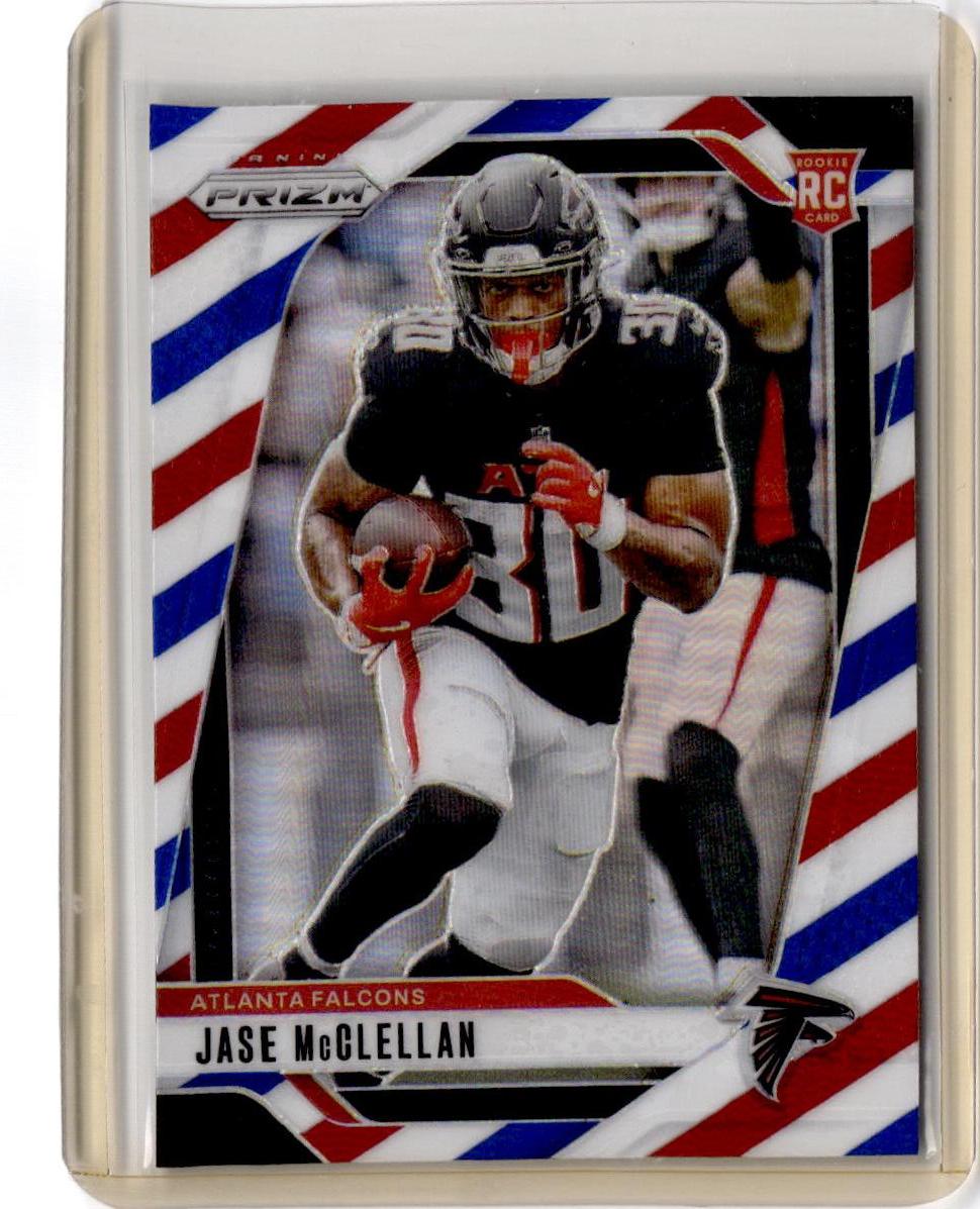 2024 Panini Prizm #342 Jase McClellan Red White and Blue