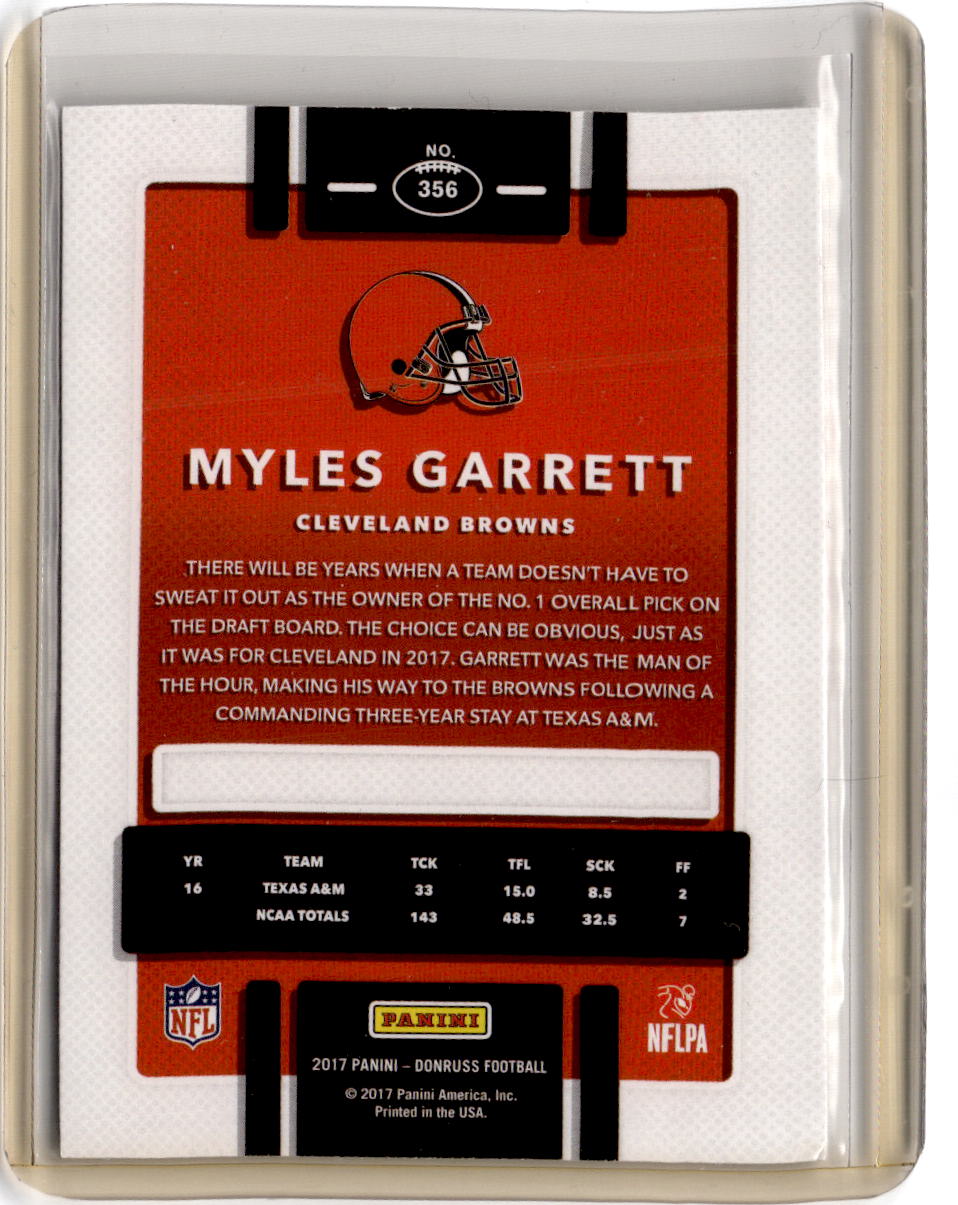 2017 Donruss #356 Myles Garrett